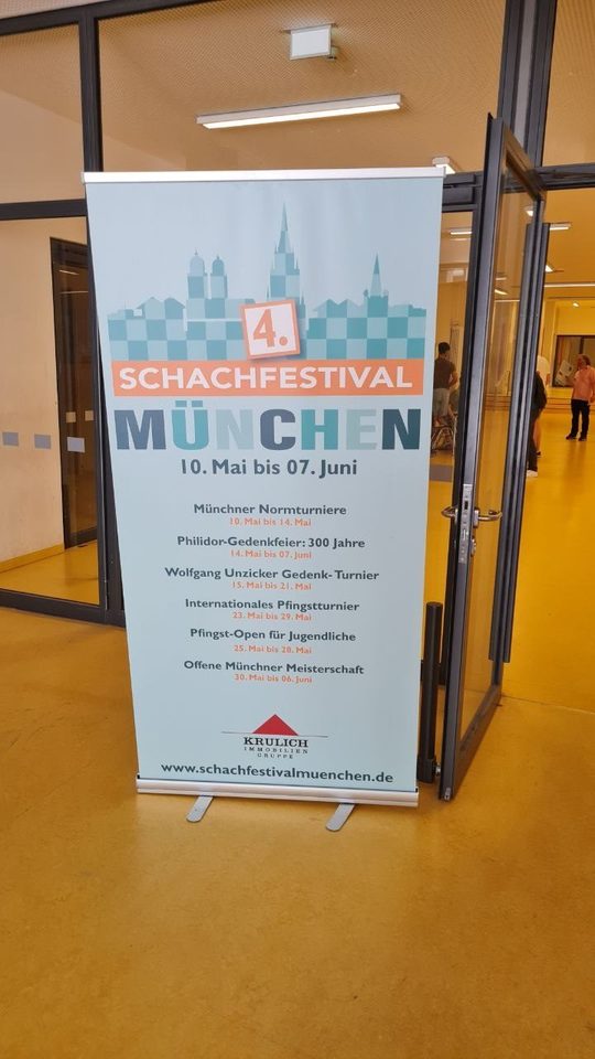 Münih Satranç Festivali afişi
